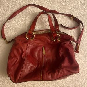 Michael Kors Crossbody red leather bag